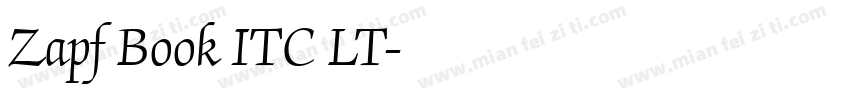 Zapf Book ITC LT字体转换